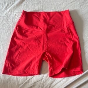 Vibrant Red Women's Bike Shorts